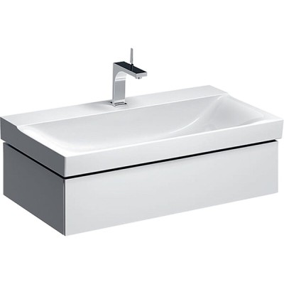 Тумба под раковину Geberit Xeno 500.508.01.1, 88 см, подвесная, белая