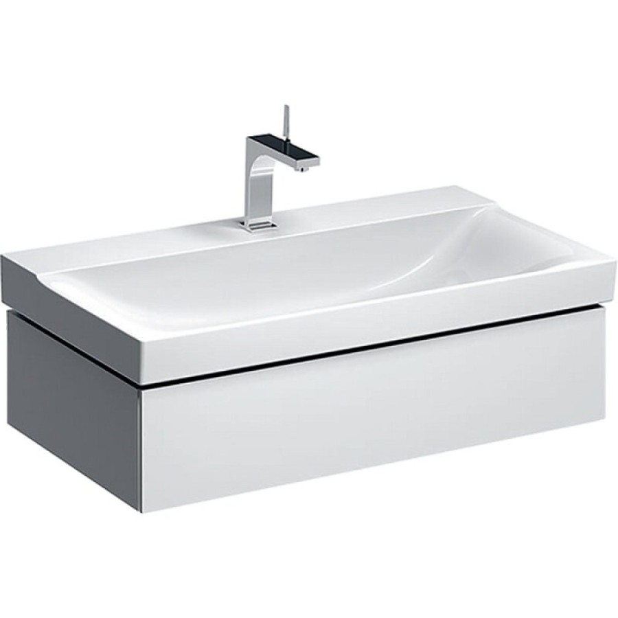 Тумба под раковину Geberit Xeno 500.508.01.1, 88 см, подвесная, белая