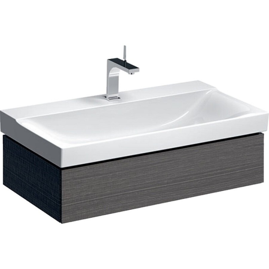 Тумба под раковину Geberit Xeno 500.508.43.1, 88 см, подвесная, серая
