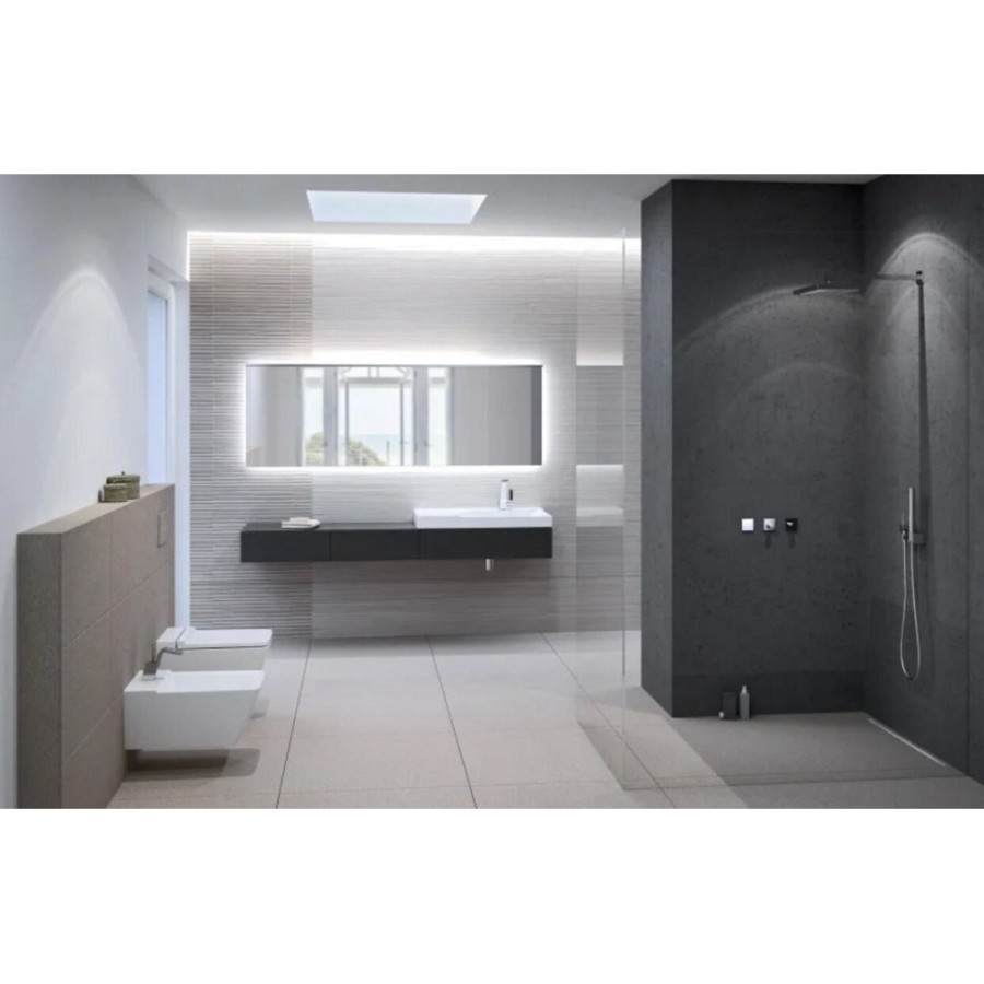 Тумба под раковину Geberit Xeno 500.508.43.1, 88 см, подвесная, серая
