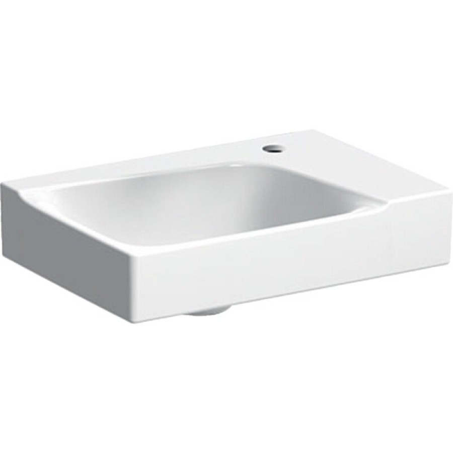 Раковина Geberit Xeno 500.529.01.1/500.528.01.1, L/R, 40 см, фарфор, белая