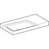 Раковина Geberit Xeno 500.534.01.1/500.536.01.1, 90см, L/R, фарфор, белая