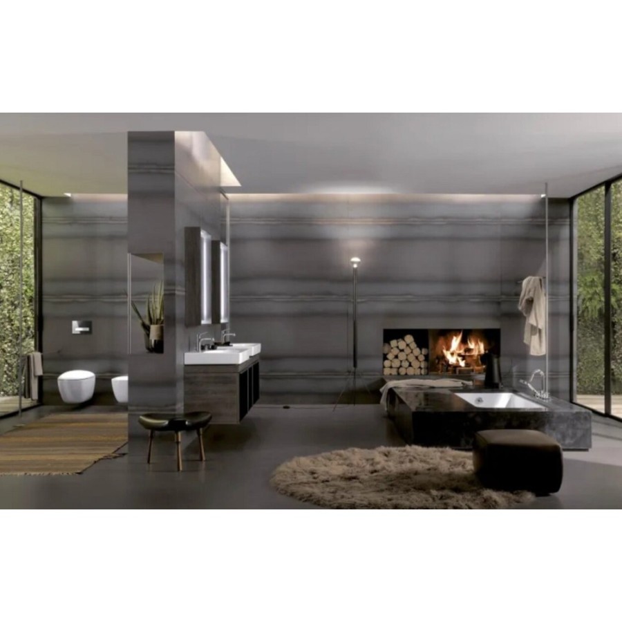 Раковина Geberit Citterio 500.548.01.1, 90 см, керамика, крыло справа, белая