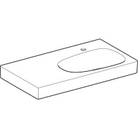 Раковина Geberit Citterio 500.548.01.1, 90 см, керамика, крыло справа, белая