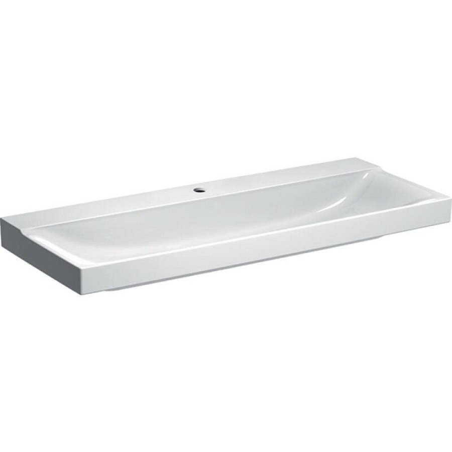 Раковина Geberit Xeno 500.551.01.1, 120 см, фарфор, белая