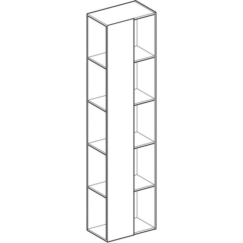 Стеллаж зеркальный Geberit Citterio, 40 см, корпус серо-коричневый дуб, 500.569.JJ.1 (отсутствует упаковка)