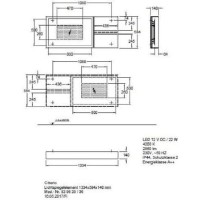 Зеркало Geberit Citterio 500.571.JJ.1, 135 см, с LED подсветкой, с полкой, цвет рамы темный дуб
