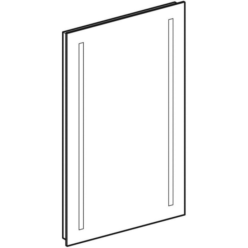Зеркало Geberit Option 500.580.00.1, 40 см, с LED подсветкой, белое