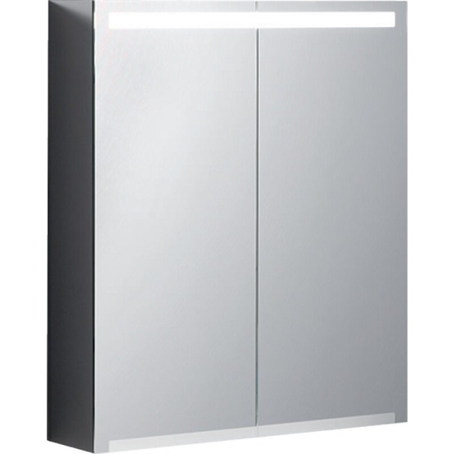 Зеркальный шкаф Geberit Option 500.582.00.1, 60 см, с LED подсветкой, цвет белый
