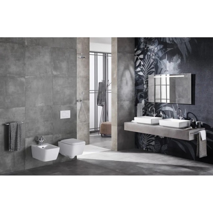 Зеркало Geberit Option Basic 500.585.00.1, 120 см, с LED подсветкой, белое