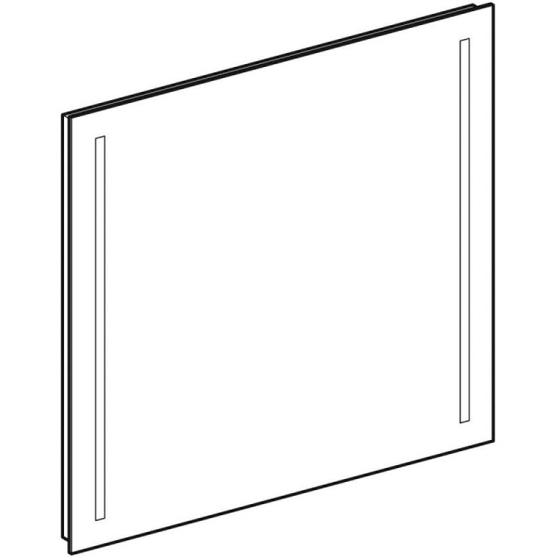 Зеркало Geberit Option Basic 500.587.00.1, 70 см, с LED подсветкой, белое