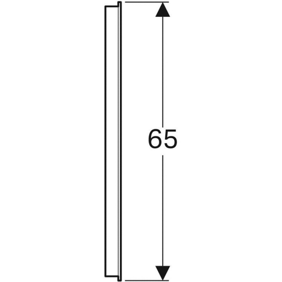 Зеркало Geberit Option Basic, 80 х 65 см, со светодиодной подсветкой, 500.588.00.1