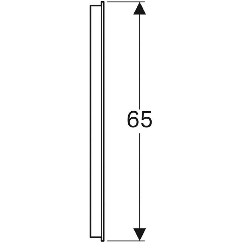 Зеркало Geberit Option Basic, 90 х 65 см, со светодиодной подсветкой, 500.589.00.1
