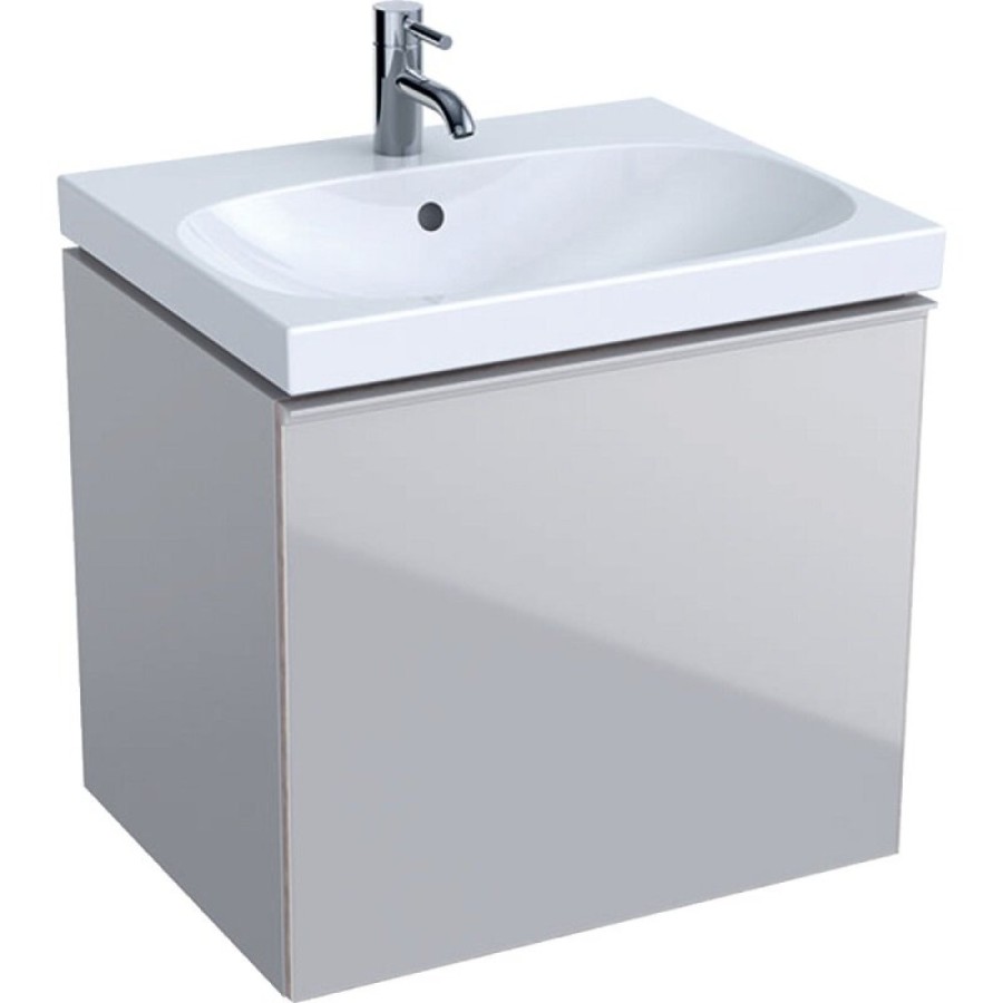 Тумба под раковину Geberit Acanto 500.609.JL.2, 59,5 см, цвет песчаный матовый
