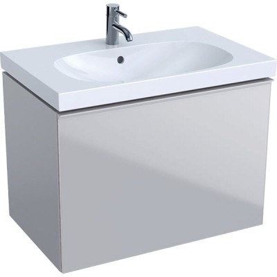 Тумба под раковину Geberit Acanto 500.611.JL.2, 74 см, подвесная, цвет песчаный матовый