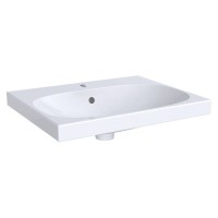 Раковина Geberit Acanto 500.620.01.2, 60 см, шамотная глина, белая