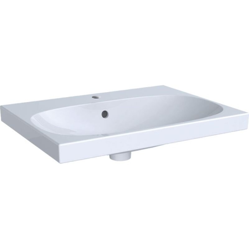 Раковина Geberit Acanto 500.621.01.2, 64.5 см, керамика, белая