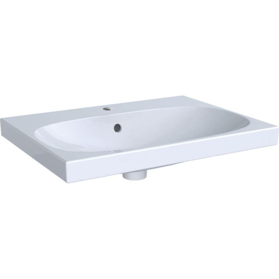 Раковина Geberit Acanto 500.621.01.2, 64.5 см, керамика, белая