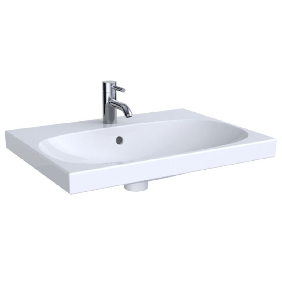 Раковина Geberit Acanto 500.621.01.2, 64.5 см, керамика, белая