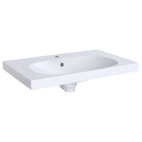 Раковина Geberit Acanto 500.622.01.2, 75 см, шамотная глина, белая
