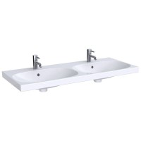 Раковина сдвоенная Geberit Acanto 500.627.01.2, 120 см, фарфор, белая
