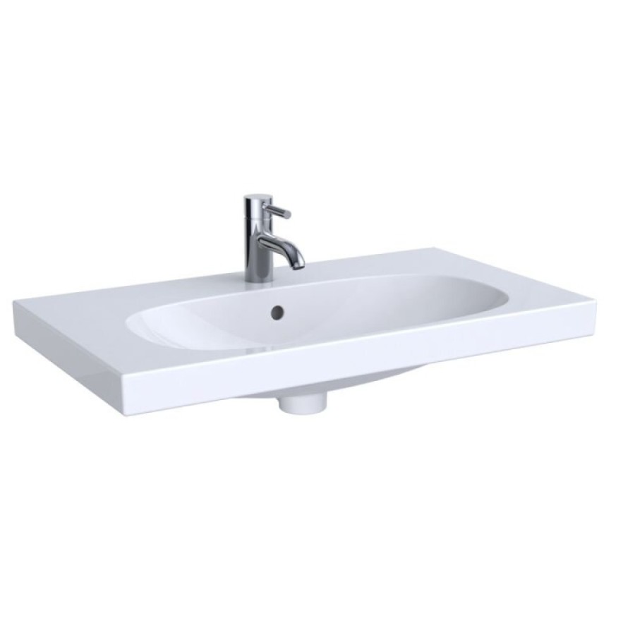 Раковина Geberit Acanto 500.632.01.2, 75 см, фарфор, белая