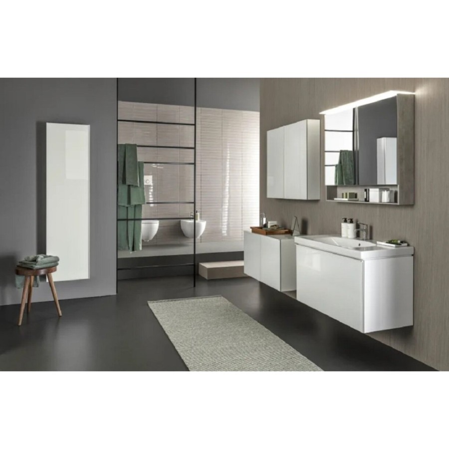 Раковина Geberit Acanto 500.634.01.2, 90 см, фарфор, белая