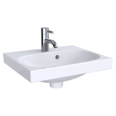 Раковина Geberit Acanto 500.636.01.2, 45 см, фарфор, белая
