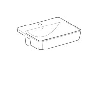 Раковина Geberit Variform 500.681.01.1, 55 см, фарфор, белая