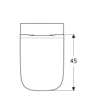 Подвесной унитаз Geberit Smyle Square 500.685.01.2 Rimfree, безободковый, крышка микролифт (аналог 500.685.01.1)