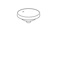 Раковина Geberit Variform 500.700.01.2, 40 см, фарфор, белая