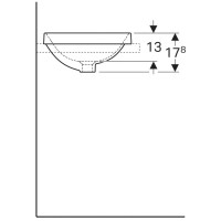 Раковина Geberit Variform 500.702.01.2 40 x 40 см круглая, без перелива