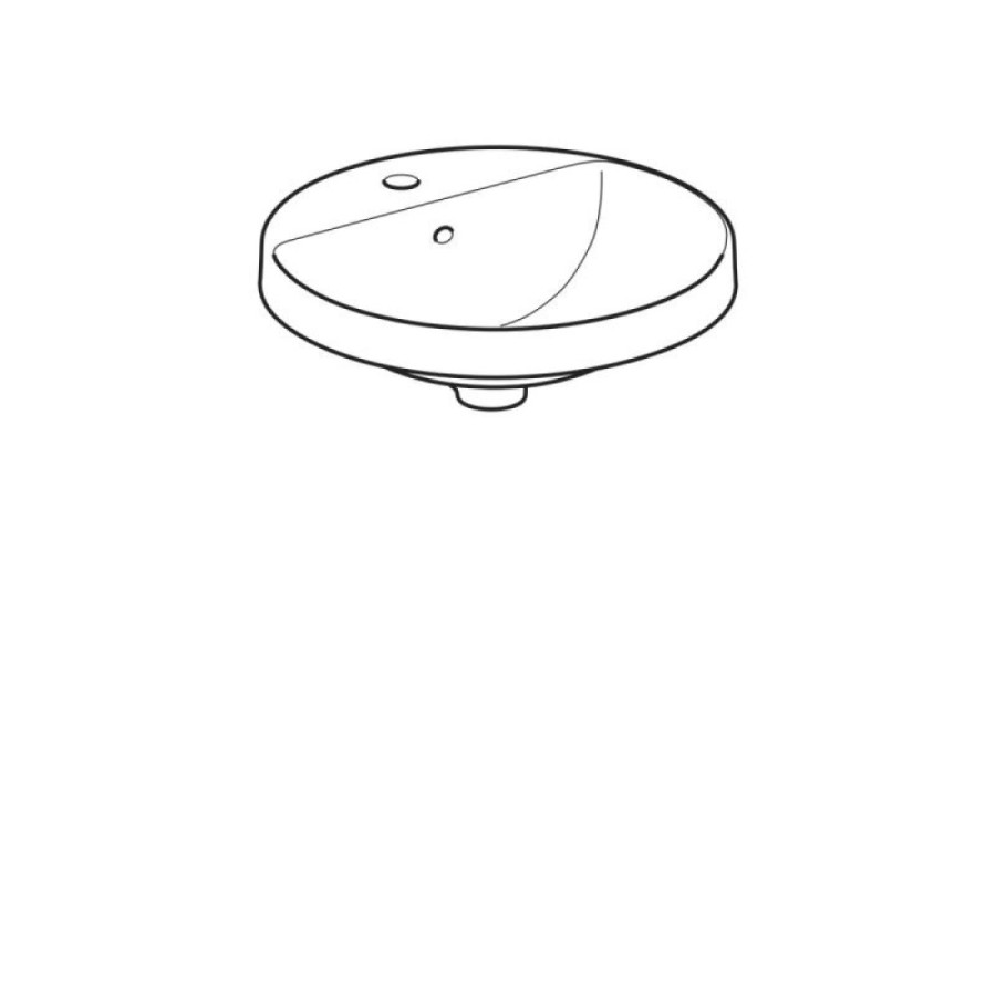 Раковина Geberit Variform 500.704.01.2, 48 см, фарфор, белая