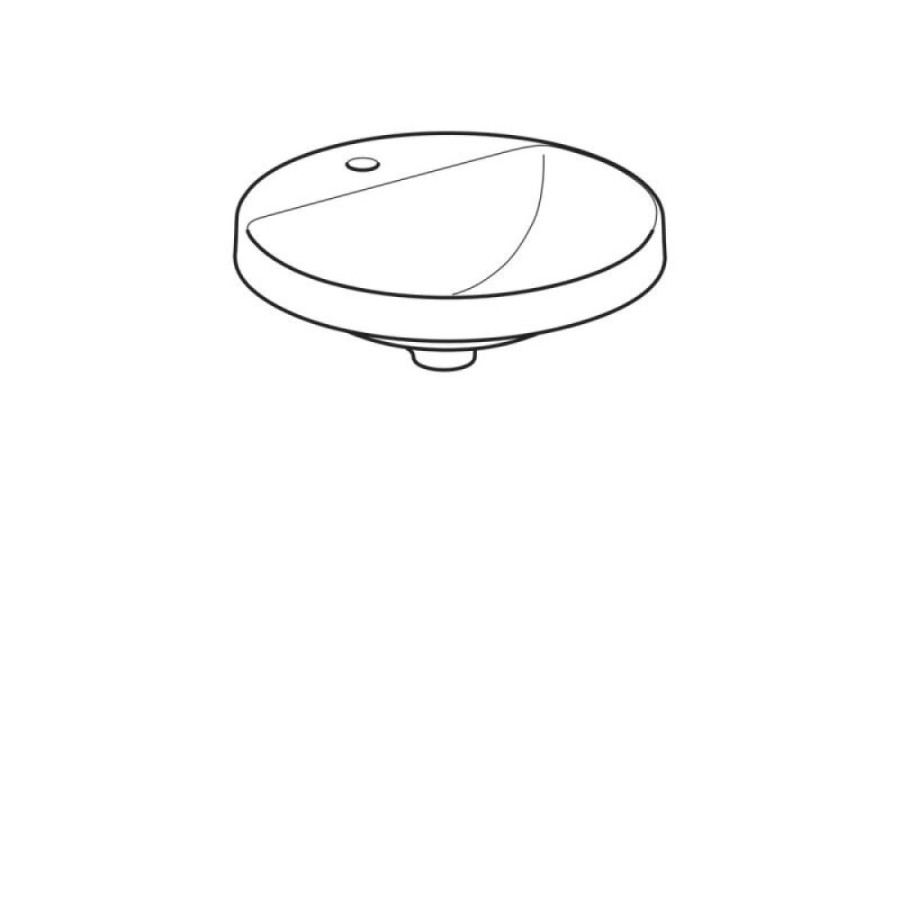 Раковина Geberit Variform 500.706.01.2, 48 см, фарфор, белая