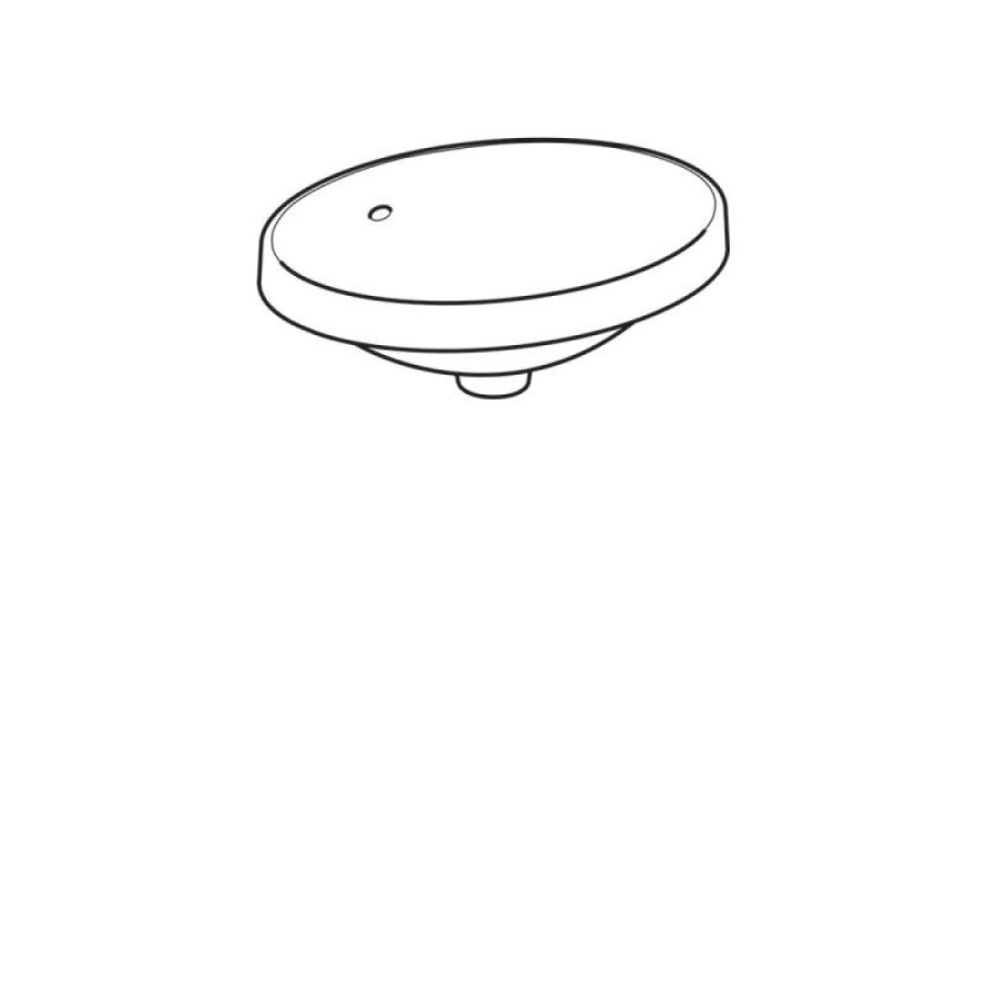 Раковина Geberit Variform 500.708.01.2, 50 см, фарфор, белая