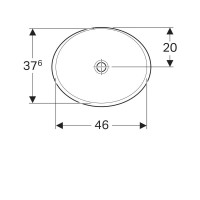 Раковина Geberit Variform 500.710.01.2, 50 см, фарфор, белая