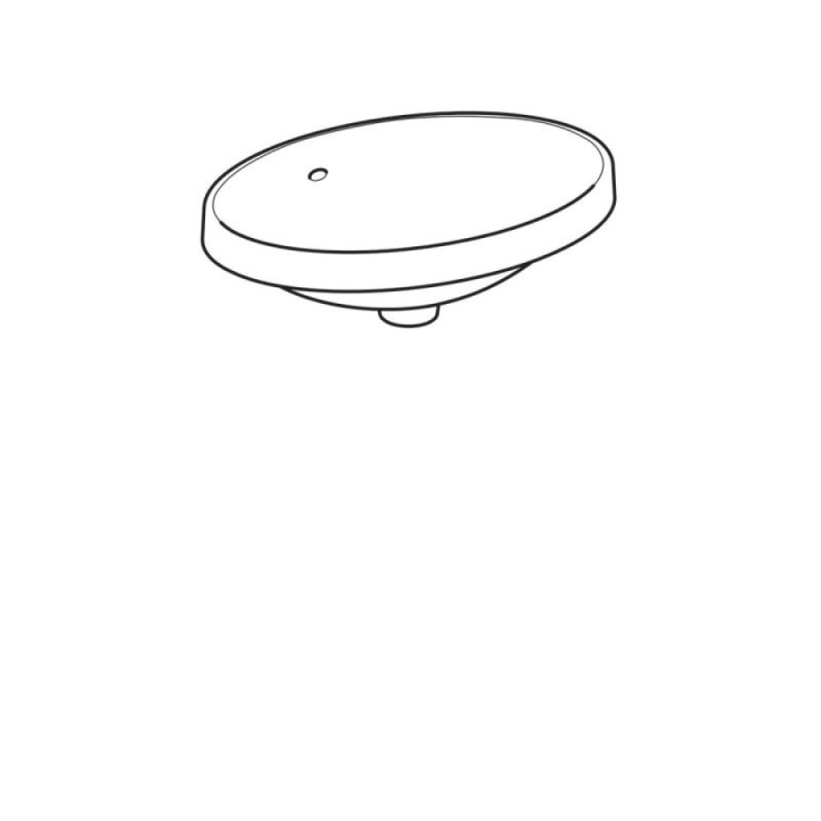 Раковина Geberit Variform 500.716.01.2, 55 см, фарфор, белая