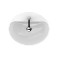 Раковина Geberit Variform 500.720.01.2 55 x 45 см овальная, с переливом, с отверстием под смеситель