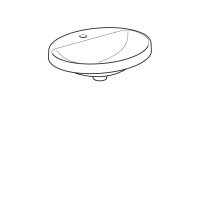 Раковина Geberit Variform 500.722.01.2, 55 см, фарфор, белая