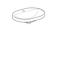Раковина Geberit Variform 500.734.01.2, 60 см, фарфор, белая