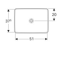 Раковина Geberit Variform 500.738.01.2, 55 см, фарфор, белая