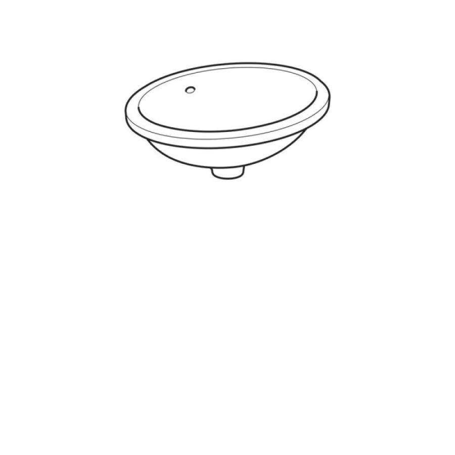 Раковина Geberit Variform 500.748.01.2, 48 см, фарфор, белая