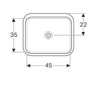 Раковина Geberit Variform 500.762.01.2, 53 см, фарфор, белая