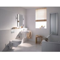 Комплект подвесного унитаза с биде Geberit Renova 500.801.00.1/233040000, белый