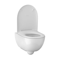 Подвесной безободковый унитаз Geberit Renova 500.803.00.1 Compact, крышка микролифт