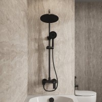 Душевая система Grossman Galaxy 500.K35.01.210, цвет черный матовый