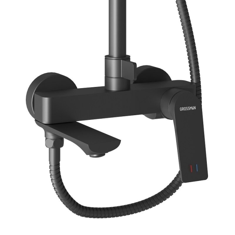 Душевая система Grossman Galaxy 500.K35.01.210, цвет черный матовый