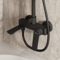 Душевая система Grossman Galaxy 500.K35.01.210, цвет черный матовый