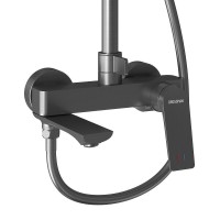 Душевая система Grossman Galaxy 500.K35.01.420, графит сатиновый