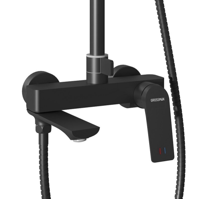 Душевая система Grossman Cosmo 500.K35.02.210, черный матовый